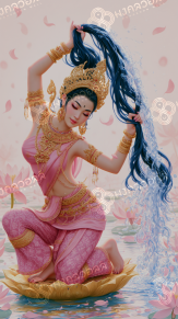 พระแม่ธรณี(ปางอุทกทาน)